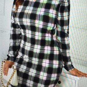 Plaid Body Con Dress